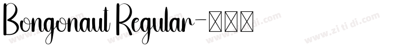 Bongonaut Regular字体转换